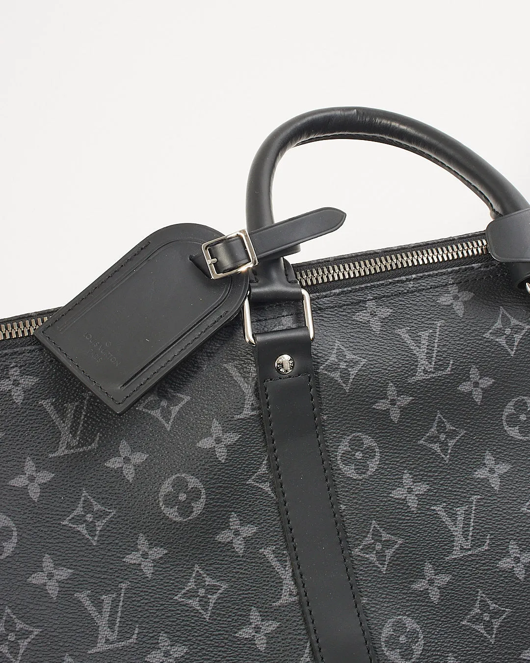 Louis Vuitton Black Monogram Eclipse Keepall Bandouliere 55 - NO STRAP