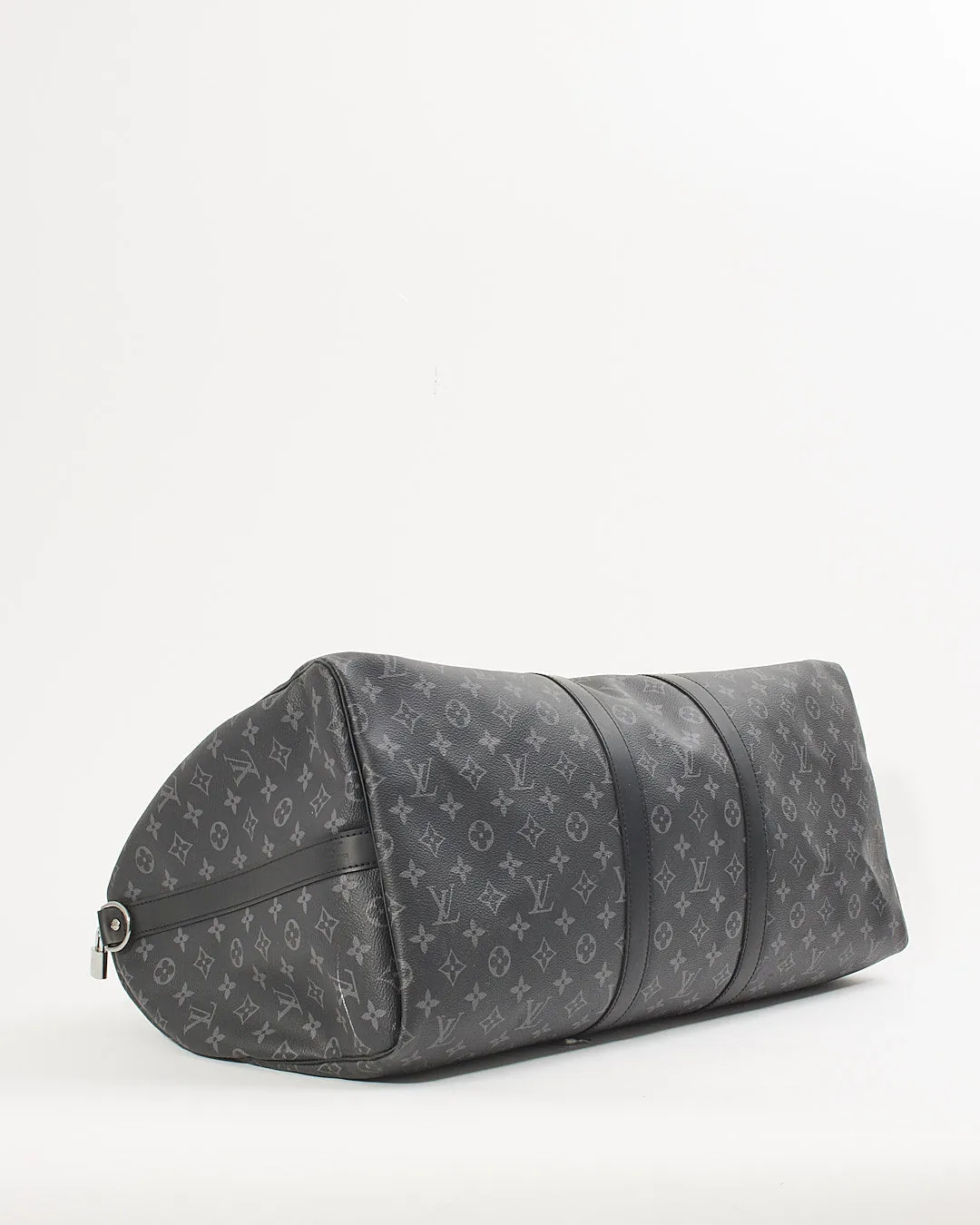 Louis Vuitton Black Monogram Eclipse Keepall Bandouliere 55 - NO STRAP