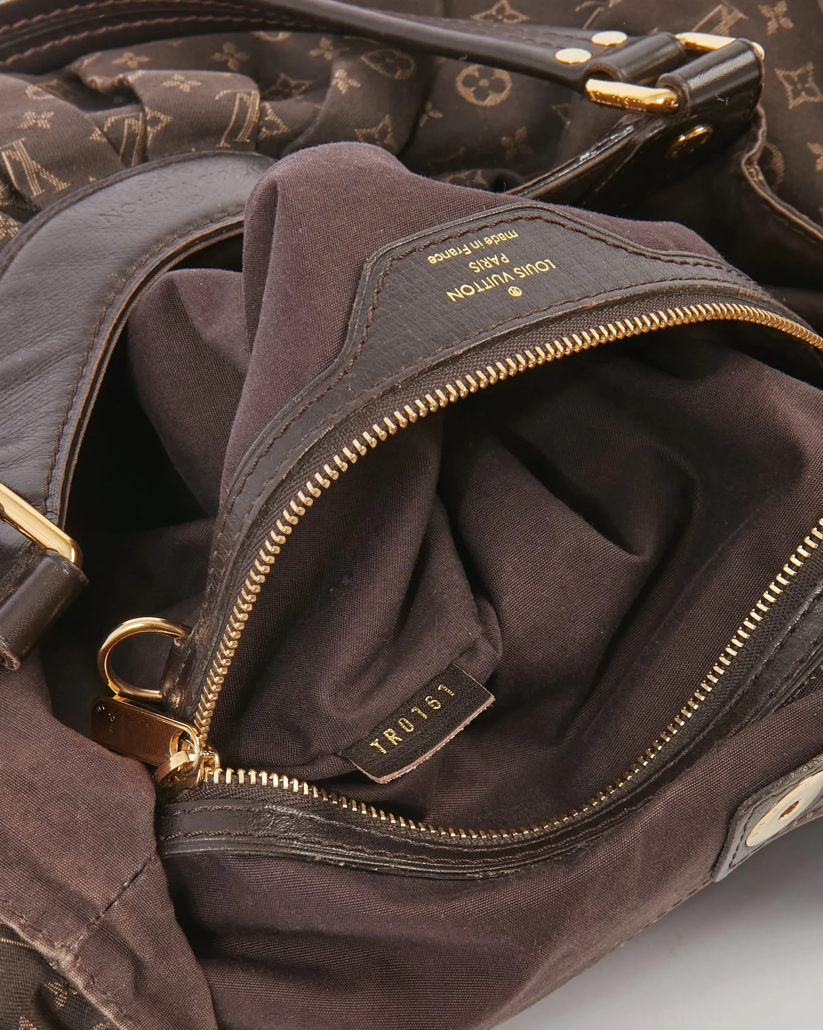 Louis Vuitton Brown Mini Lin Monogram Shoulder Bag RETURN
