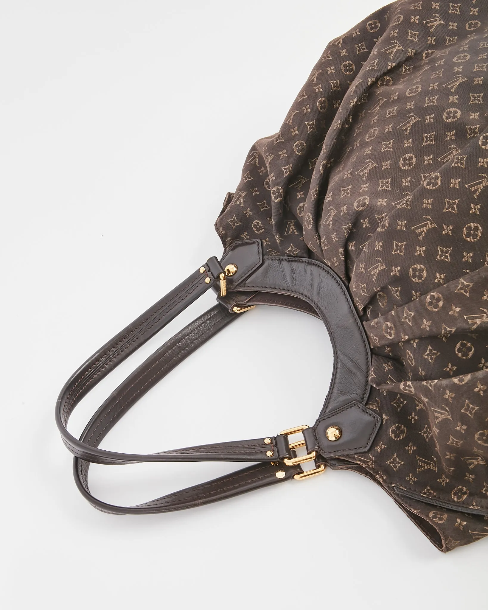 Louis Vuitton Brown Mini Lin Monogram Shoulder Bag RETURN