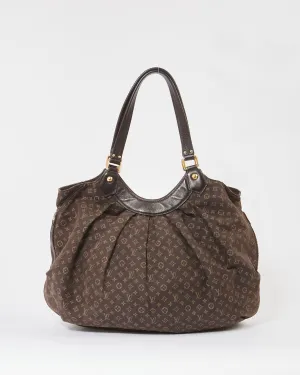 Louis Vuitton Brown Mini Lin Monogram Shoulder Bag RETURN