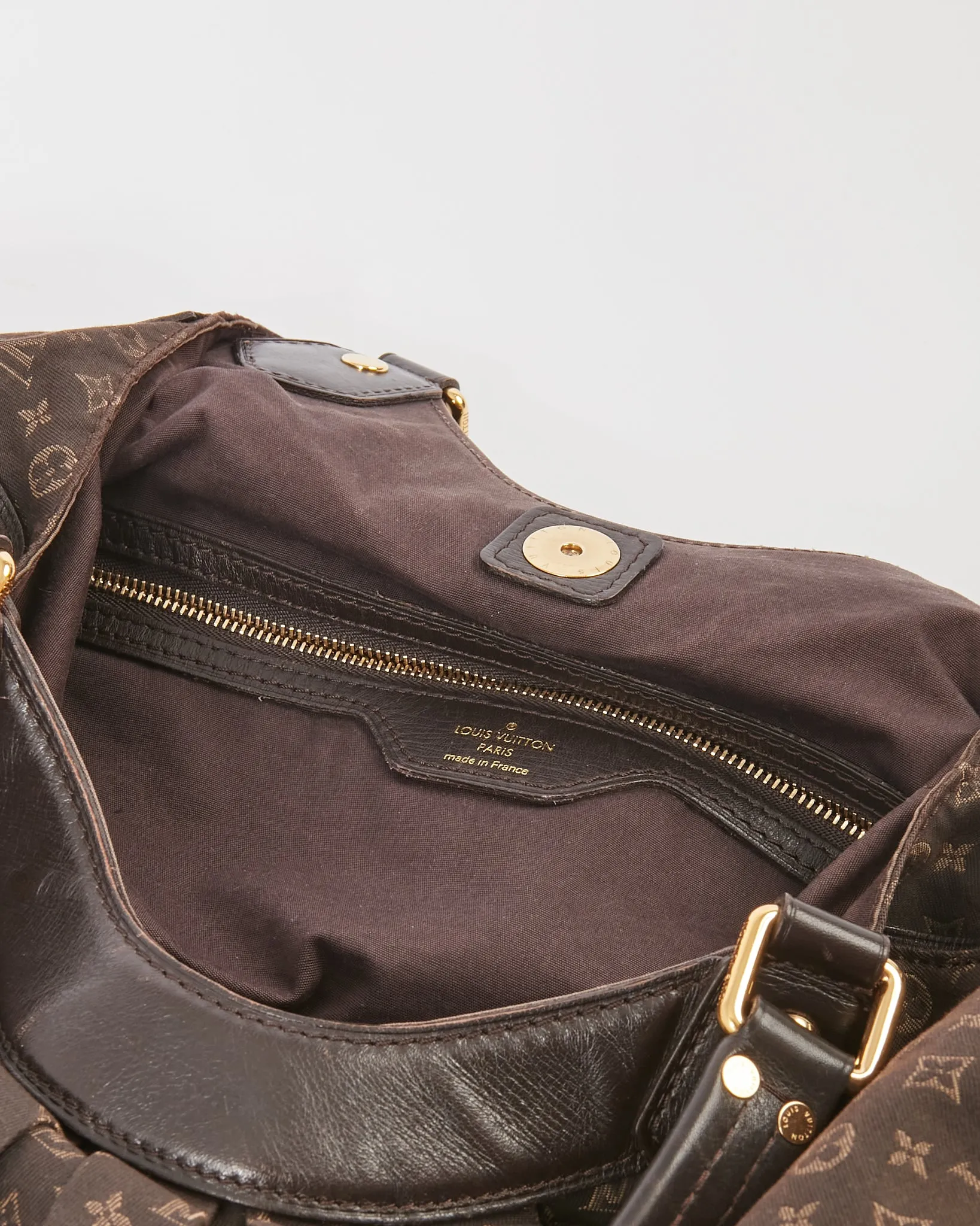 Louis Vuitton Brown Mini Lin Monogram Shoulder Bag RETURN