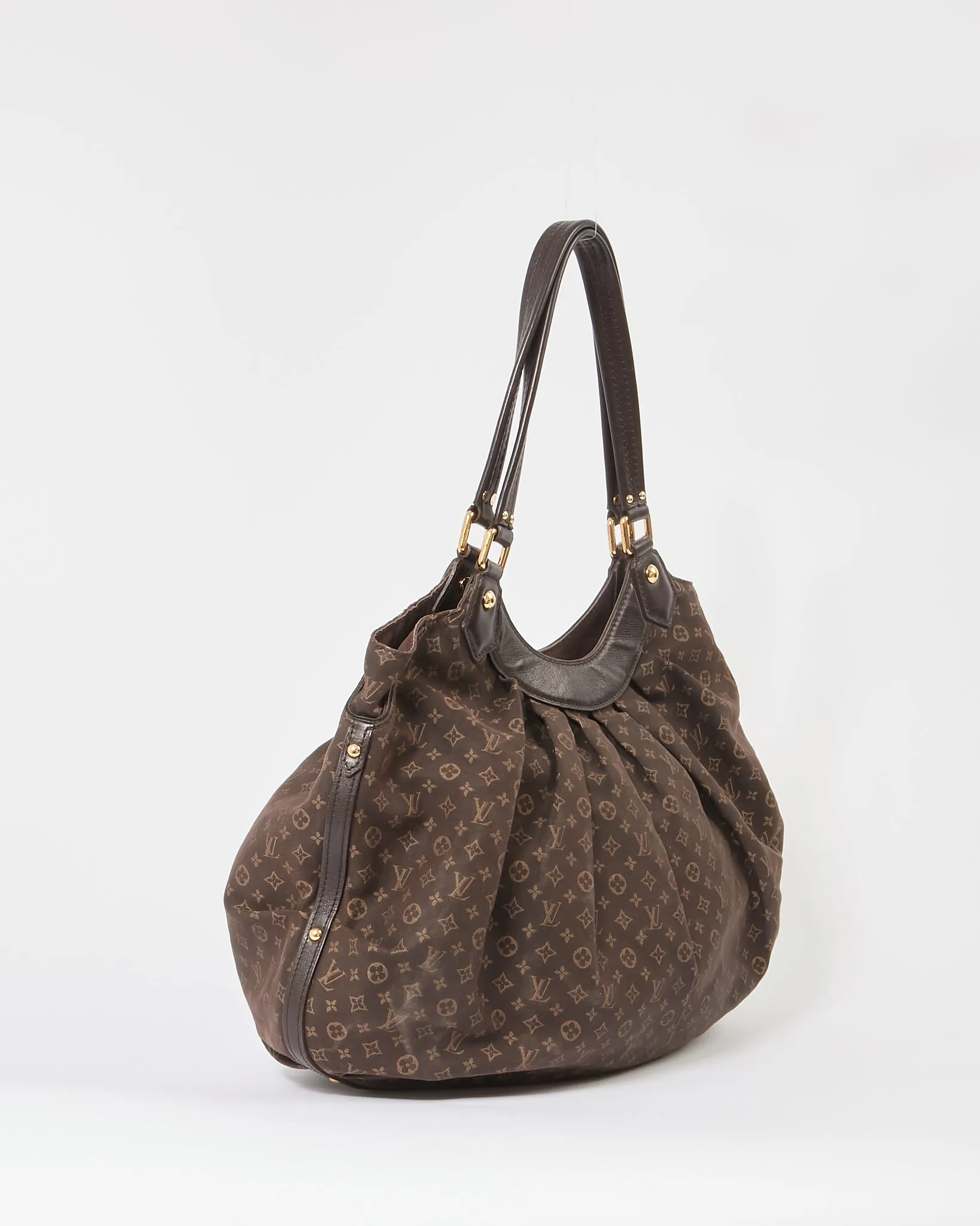Louis Vuitton Brown Mini Lin Monogram Shoulder Bag RETURN