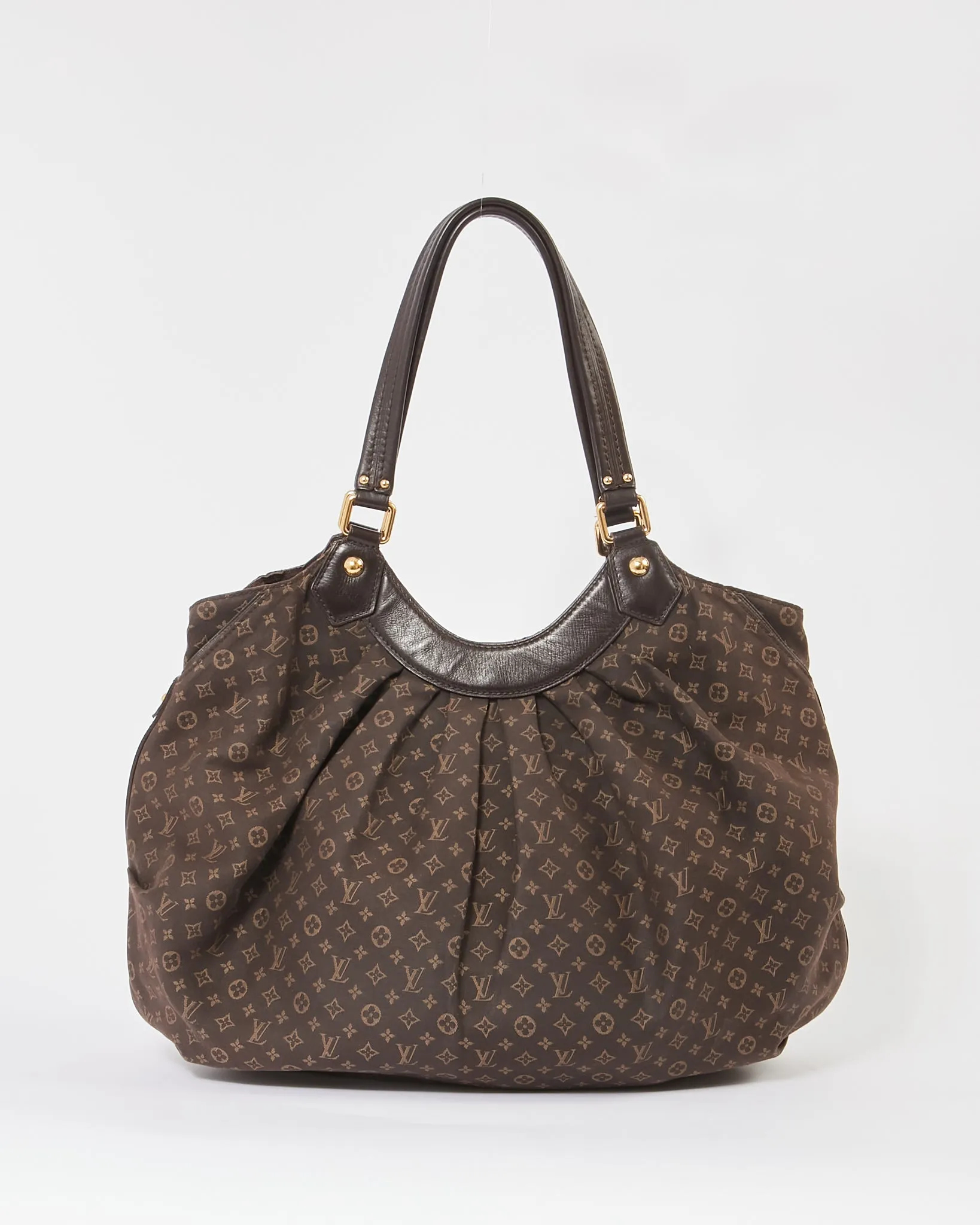 Louis Vuitton Brown Mini Lin Monogram Shoulder Bag RETURN