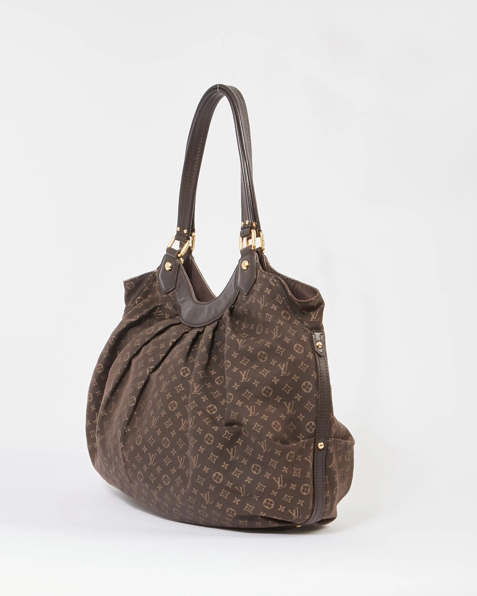 Louis Vuitton Brown Mini Lin Monogram Shoulder Bag RETURN