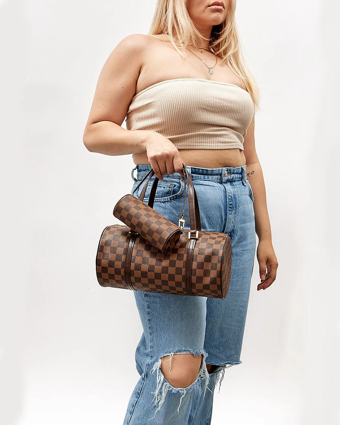 Louis Vuitton Damier Ebene Canvas Mini Papillon Bag