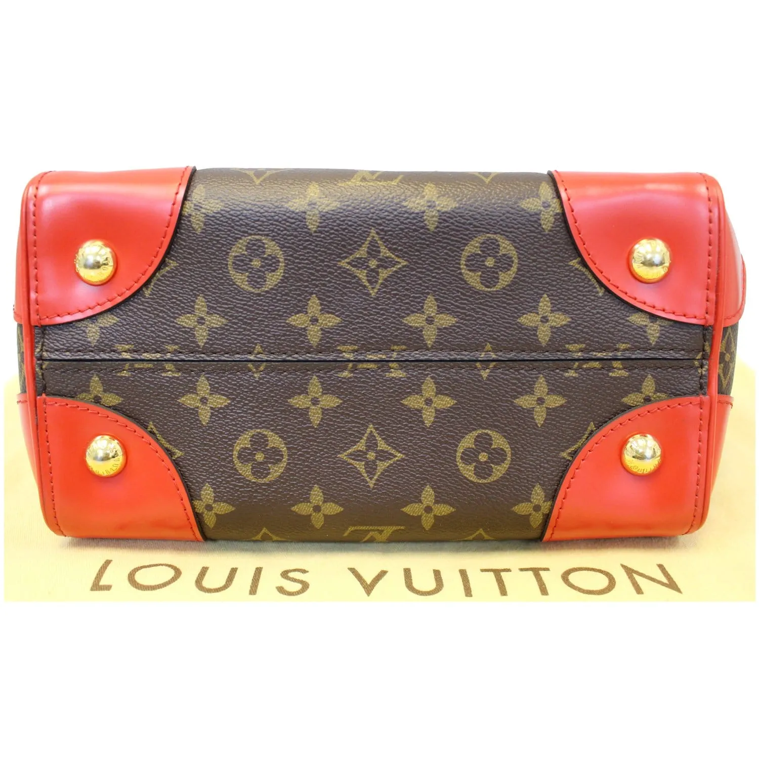 LOUIS VUITTON Phenix Monogram Canvas Shoulder Handbag Coquelicot