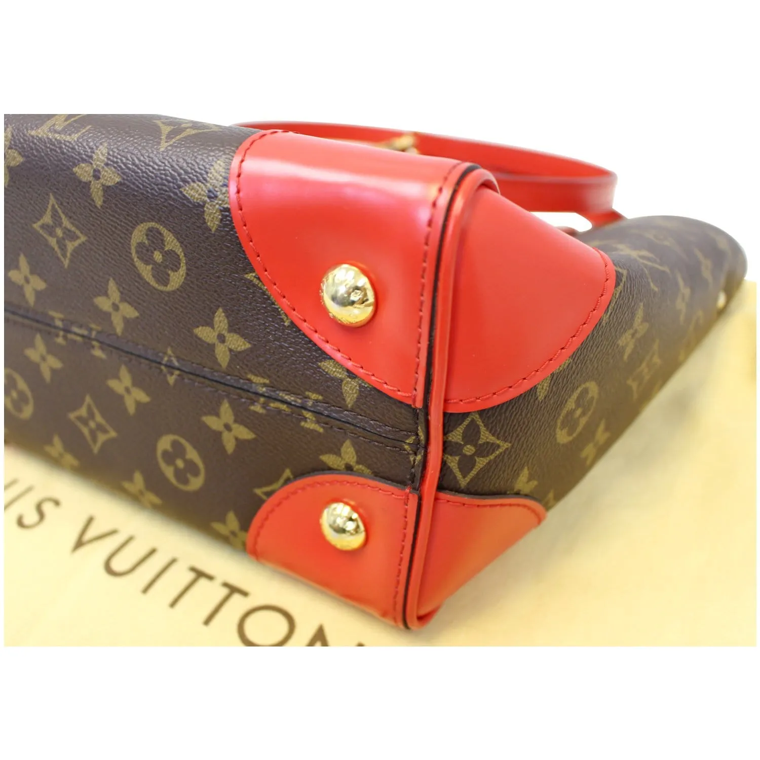 LOUIS VUITTON Phenix Monogram Canvas Shoulder Handbag Coquelicot