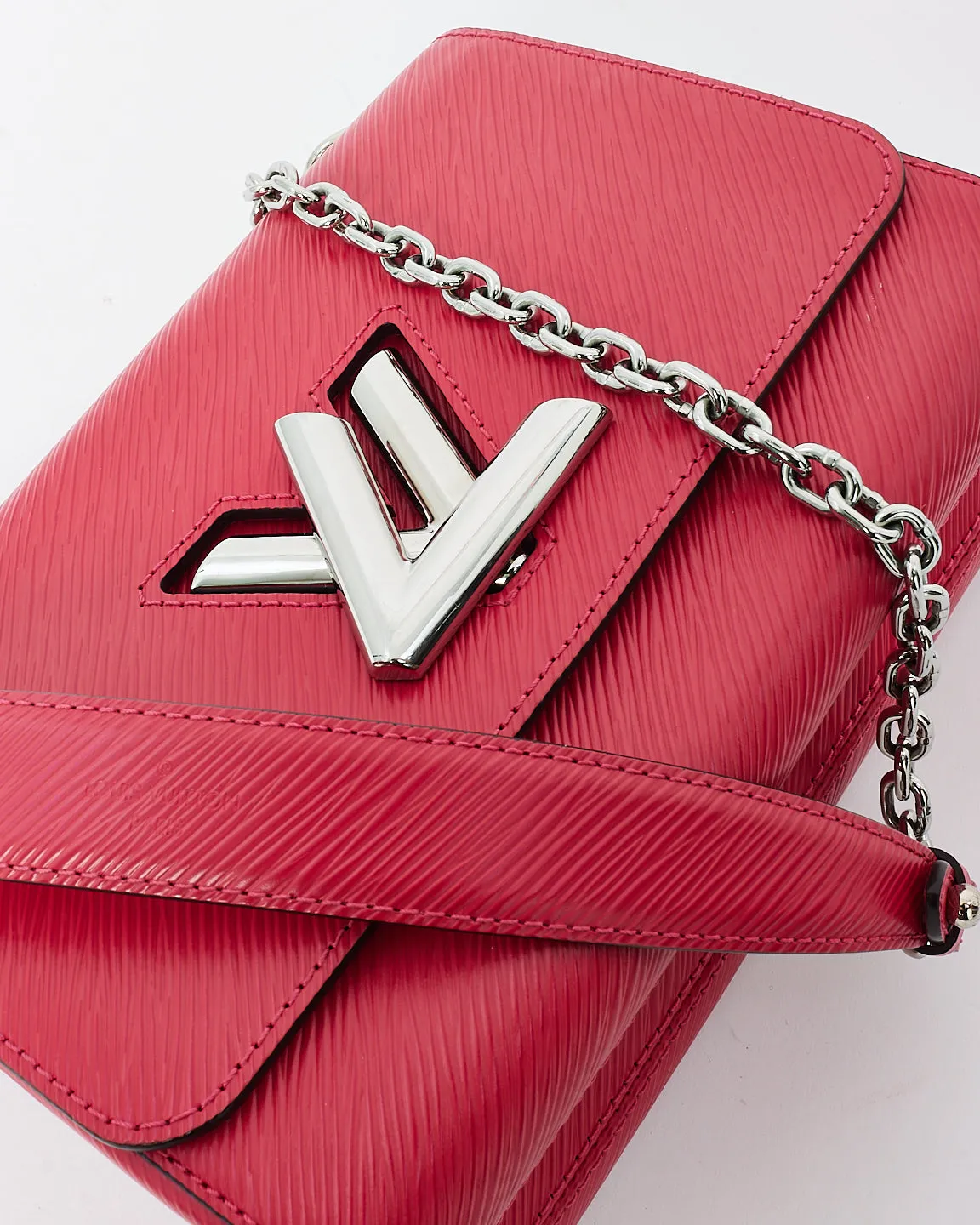 Louis Vuitton Pink Epi Leather Twist MM Shoulder Bag
