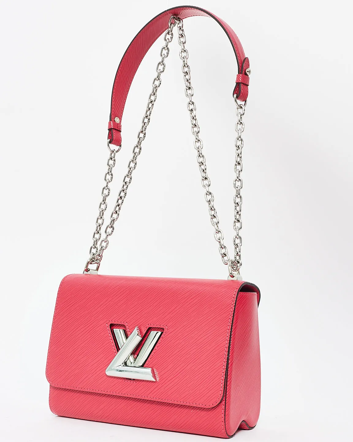 Louis Vuitton Pink Epi Leather Twist MM Shoulder Bag