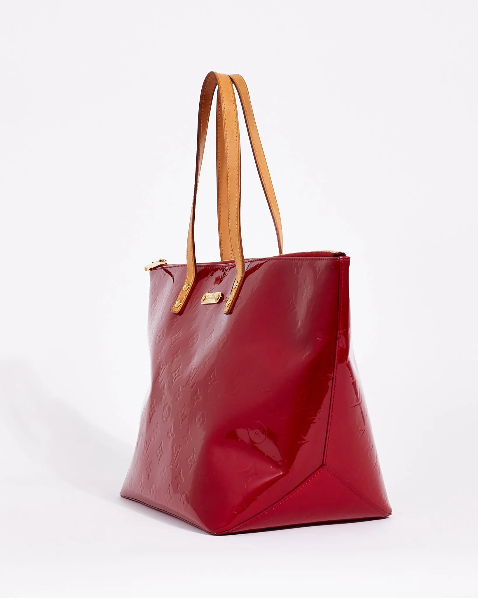 Louis Vuitton Red (Pomme D'Amour) Monogram Vernis Bellevue GM Tote