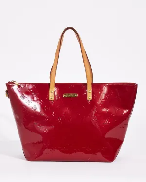 Louis Vuitton Red (Pomme D'Amour) Monogram Vernis Bellevue GM Tote