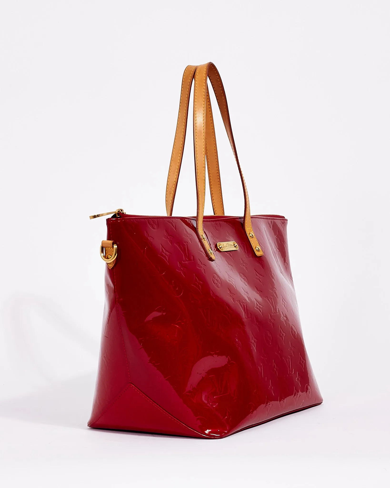 Louis Vuitton Red (Pomme D'Amour) Monogram Vernis Bellevue GM Tote
