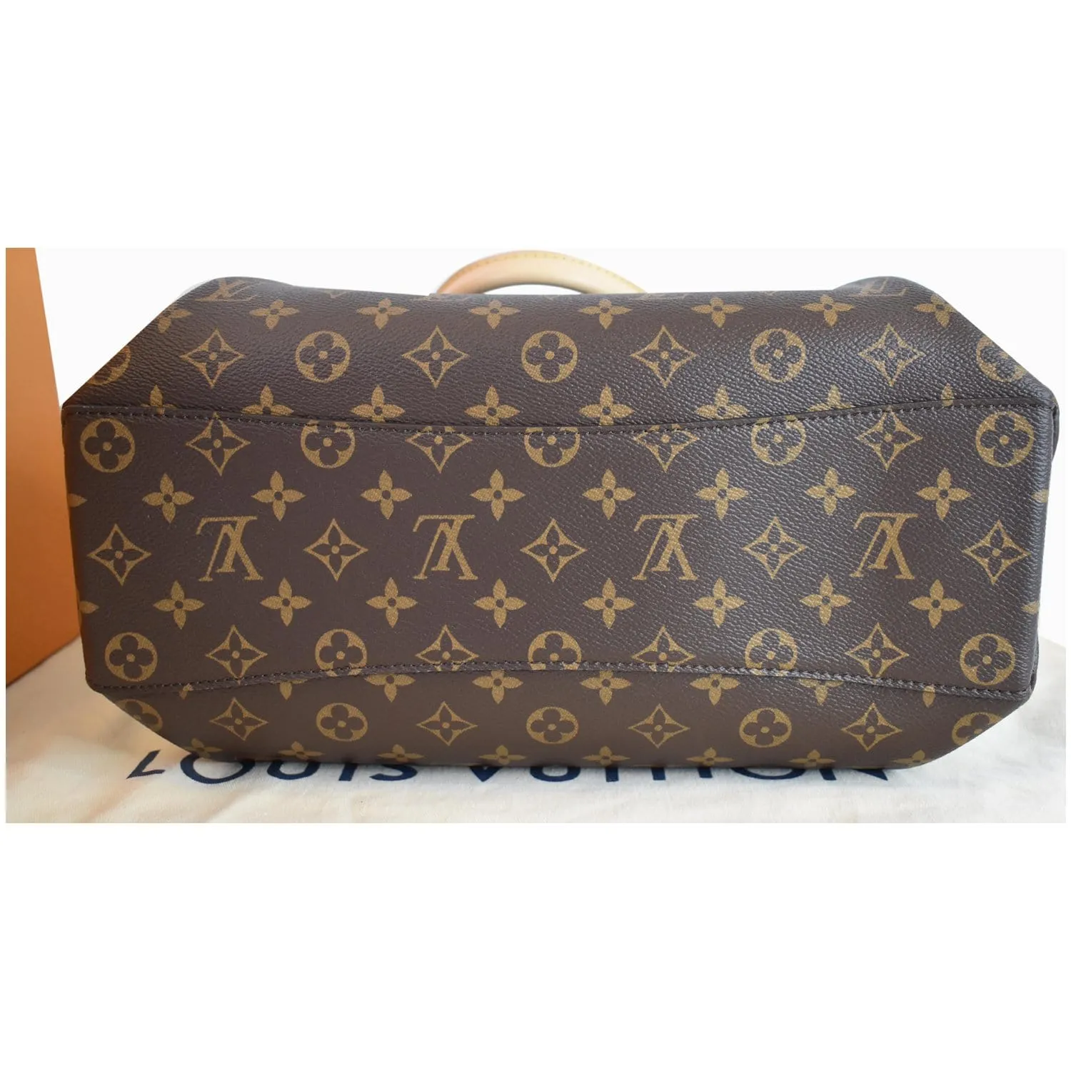 LOUIS VUITTON Rivoli PM Monogram Canvas Shoulder Bag Brown