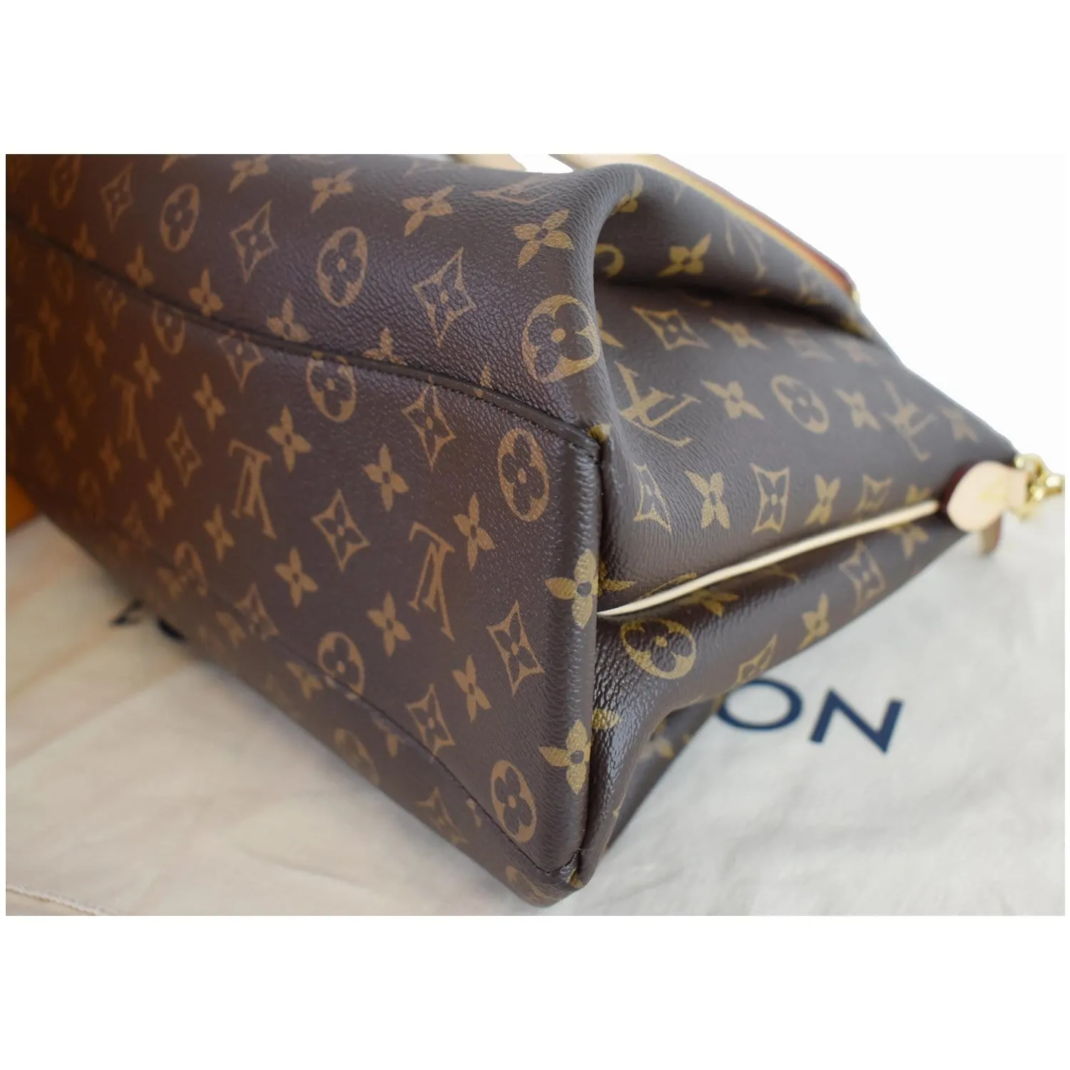 LOUIS VUITTON Rivoli PM Monogram Canvas Shoulder Bag Brown