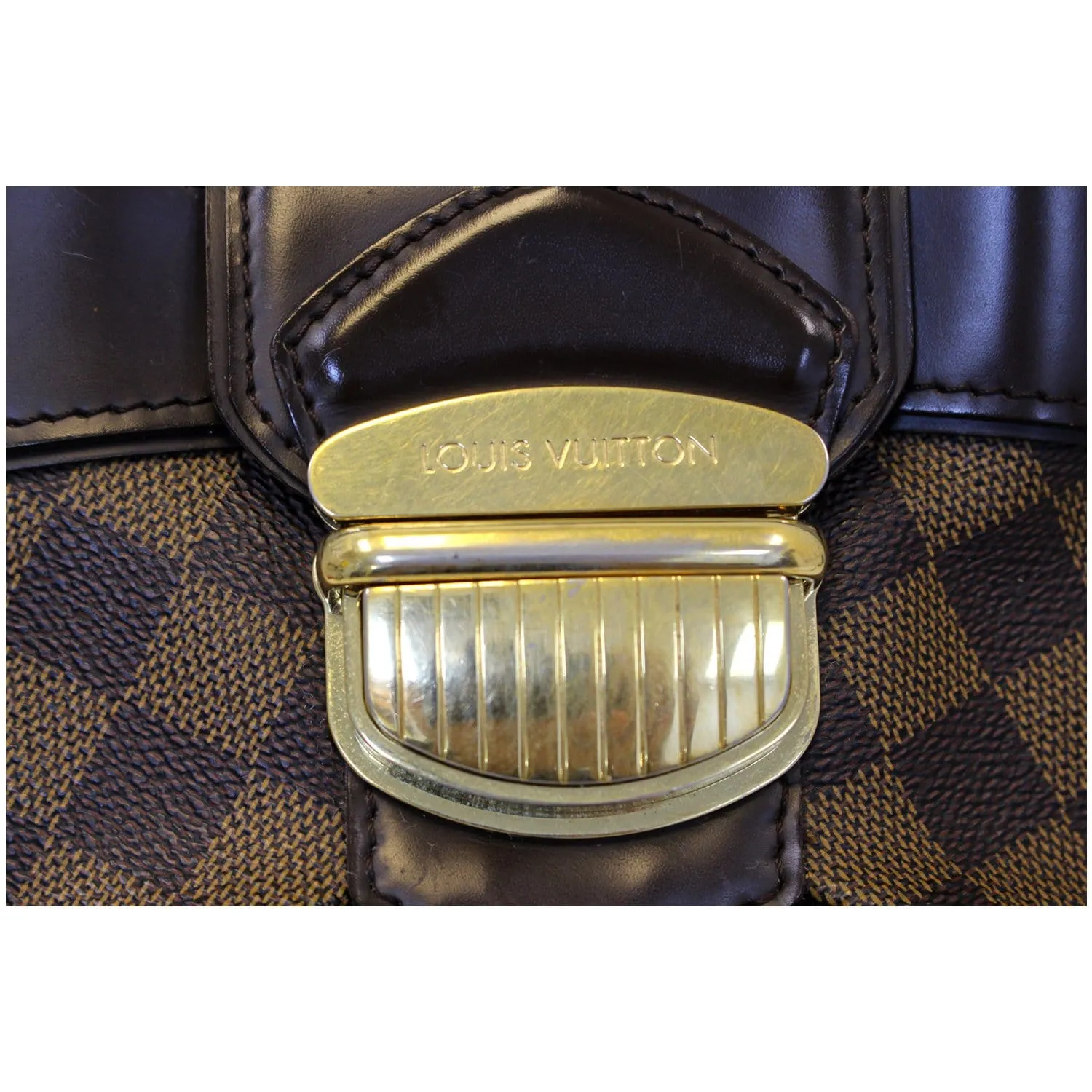 LOUIS VUITTON Sistina PM Damier Ebene Shoulder Handbag