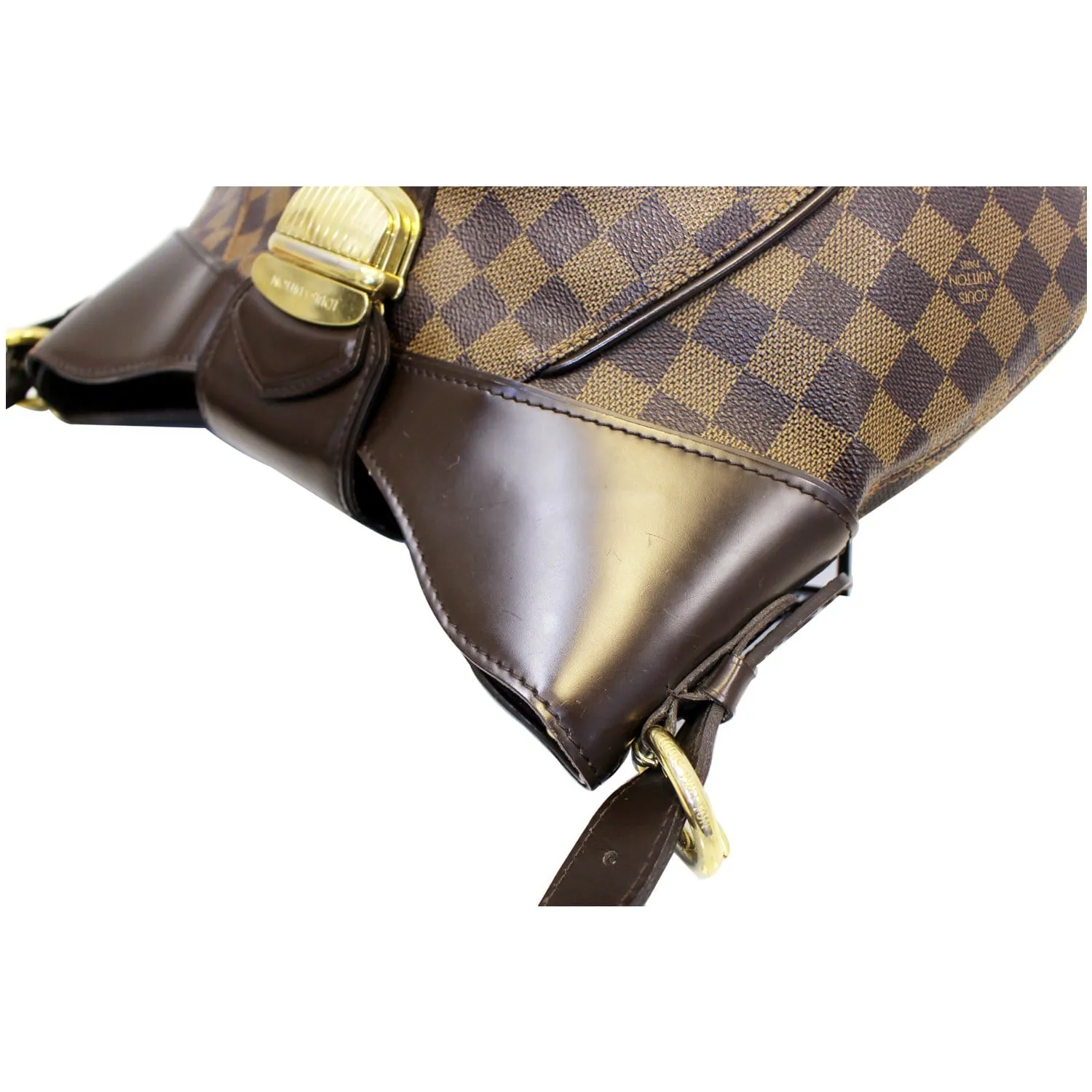 LOUIS VUITTON Sistina PM Damier Ebene Shoulder Handbag