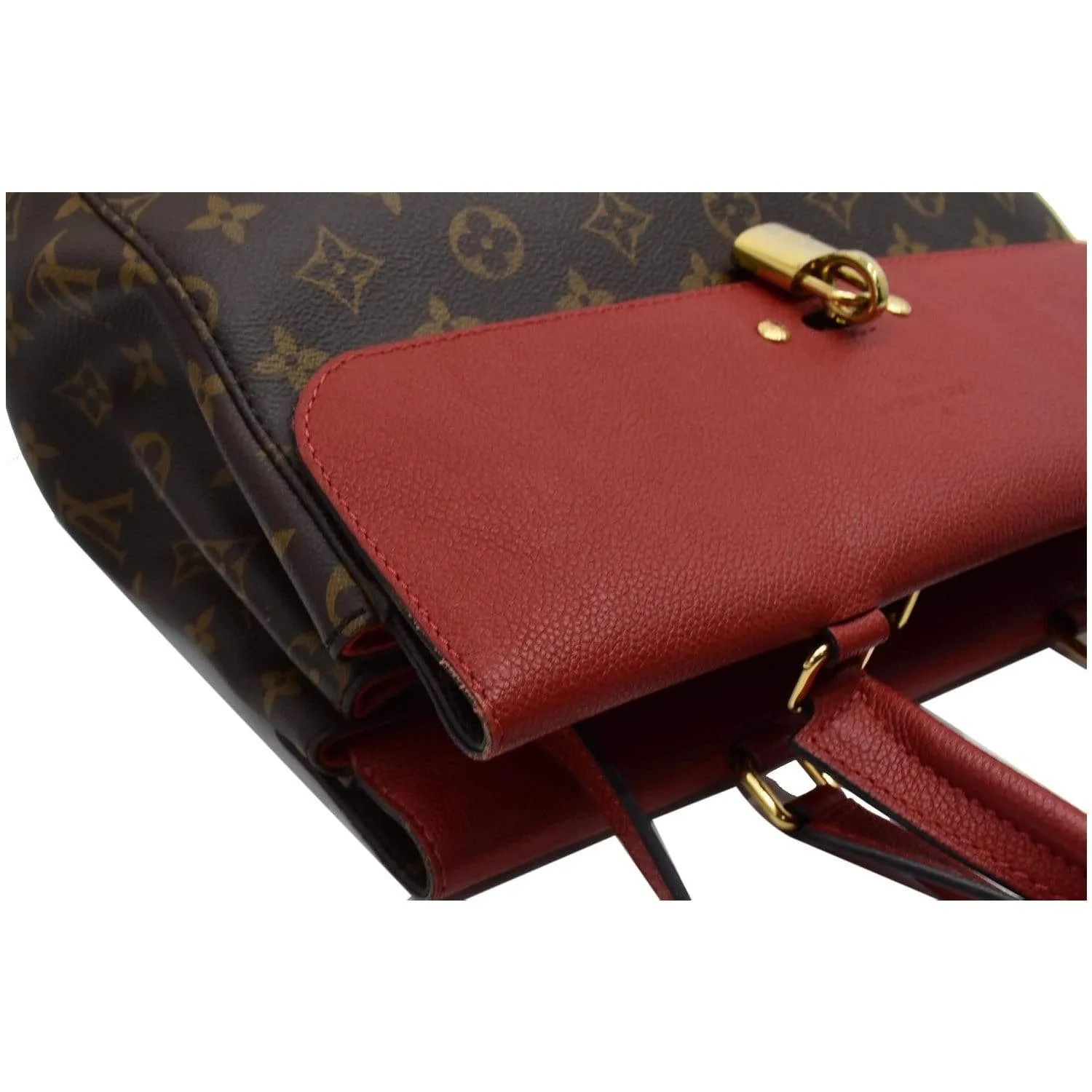 LOUIS VUITTON Venus Monogram Canvas 2way Shoulder Bag Red