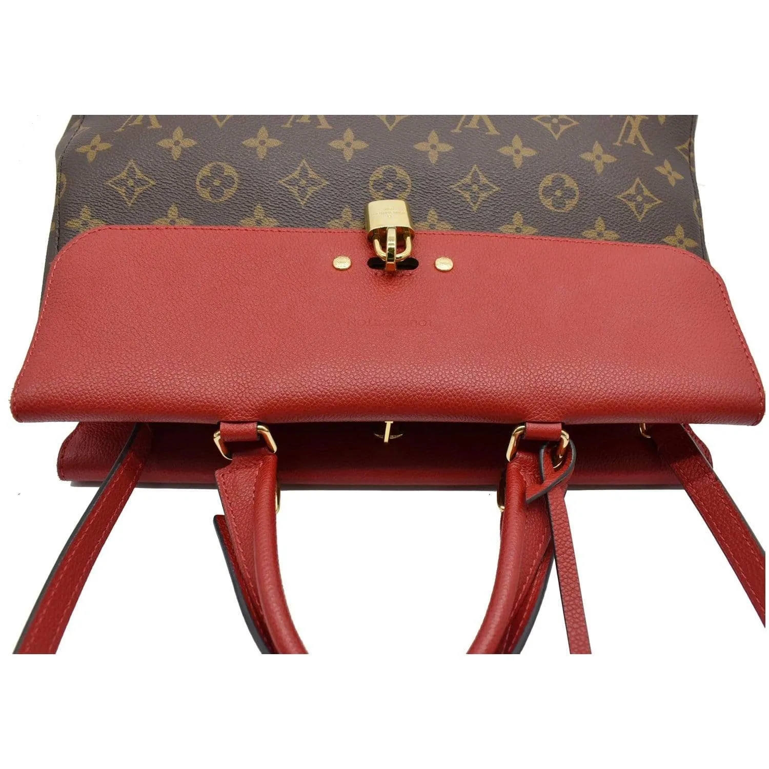 LOUIS VUITTON Venus Monogram Canvas 2way Shoulder Bag Red