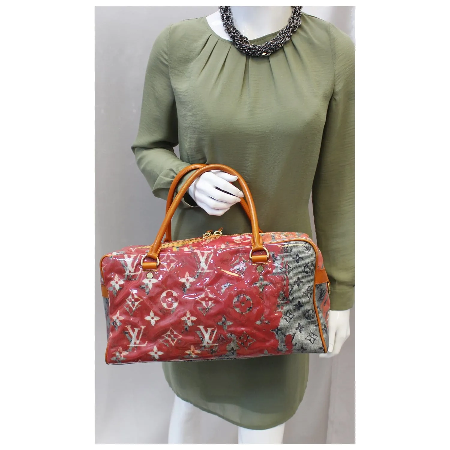 LOUIS VUITTON Weekender PM Monogram Pulp Rose Satchel Bag