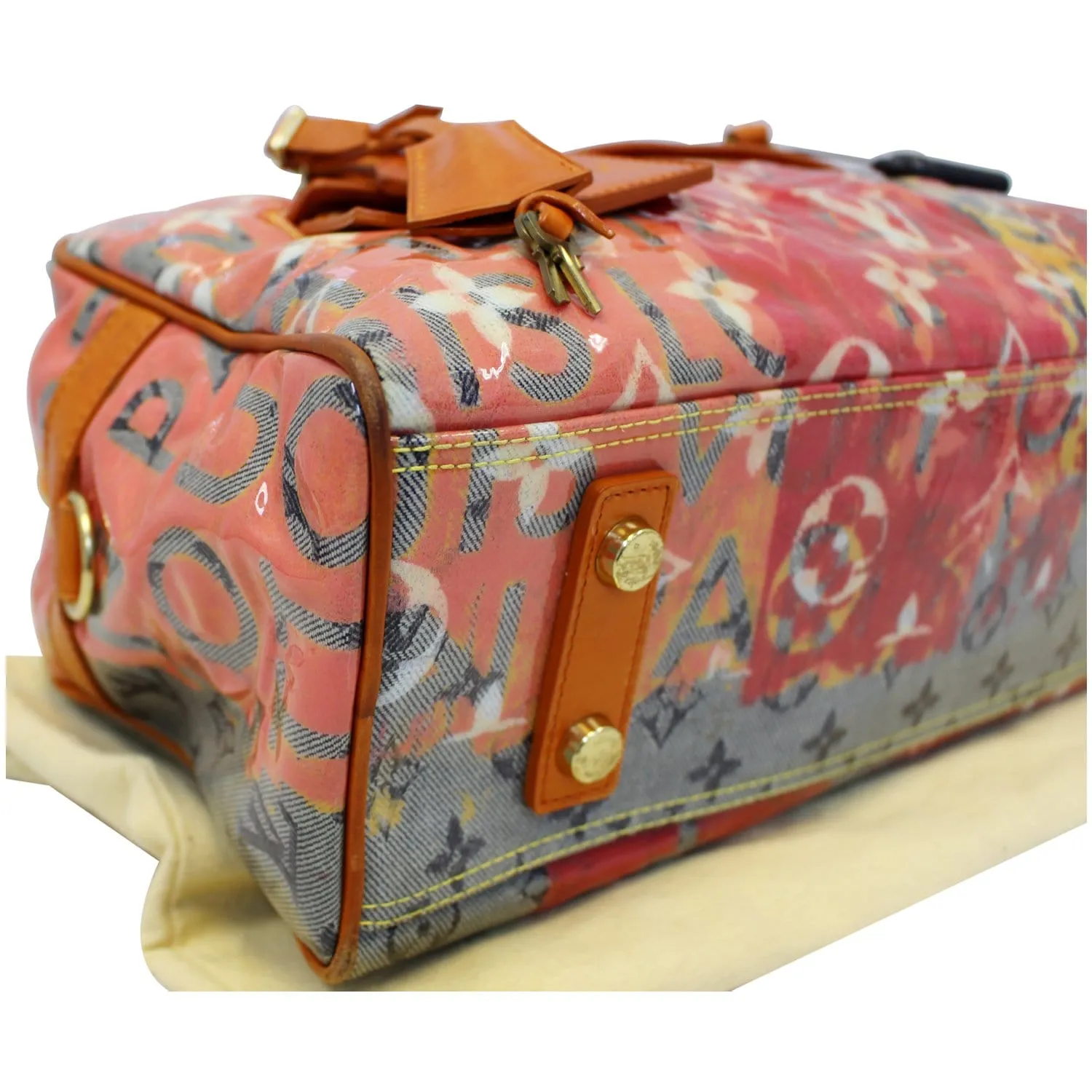 LOUIS VUITTON Weekender PM Monogram Pulp Rose Satchel Bag
