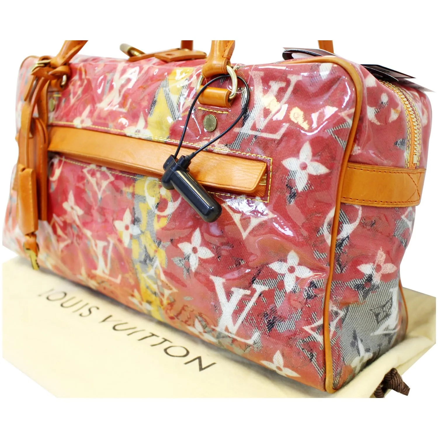 LOUIS VUITTON Weekender PM Monogram Pulp Rose Satchel Bag