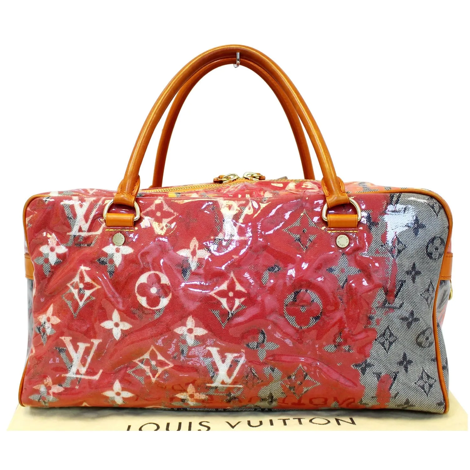 LOUIS VUITTON Weekender PM Monogram Pulp Rose Satchel Bag