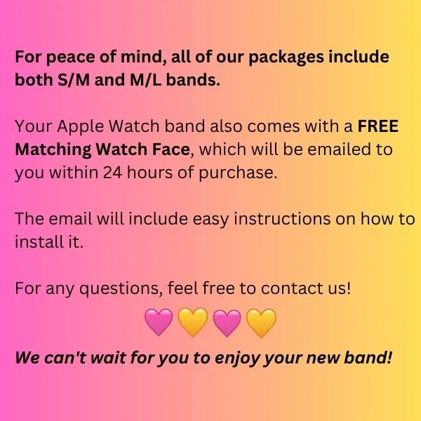 Love Whispers Print | Silicone Watch Band for Apple Watch ®   Watch Face Incl.