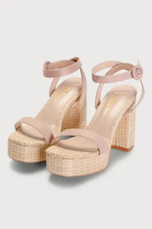 LULUS Suede Platform Wedges