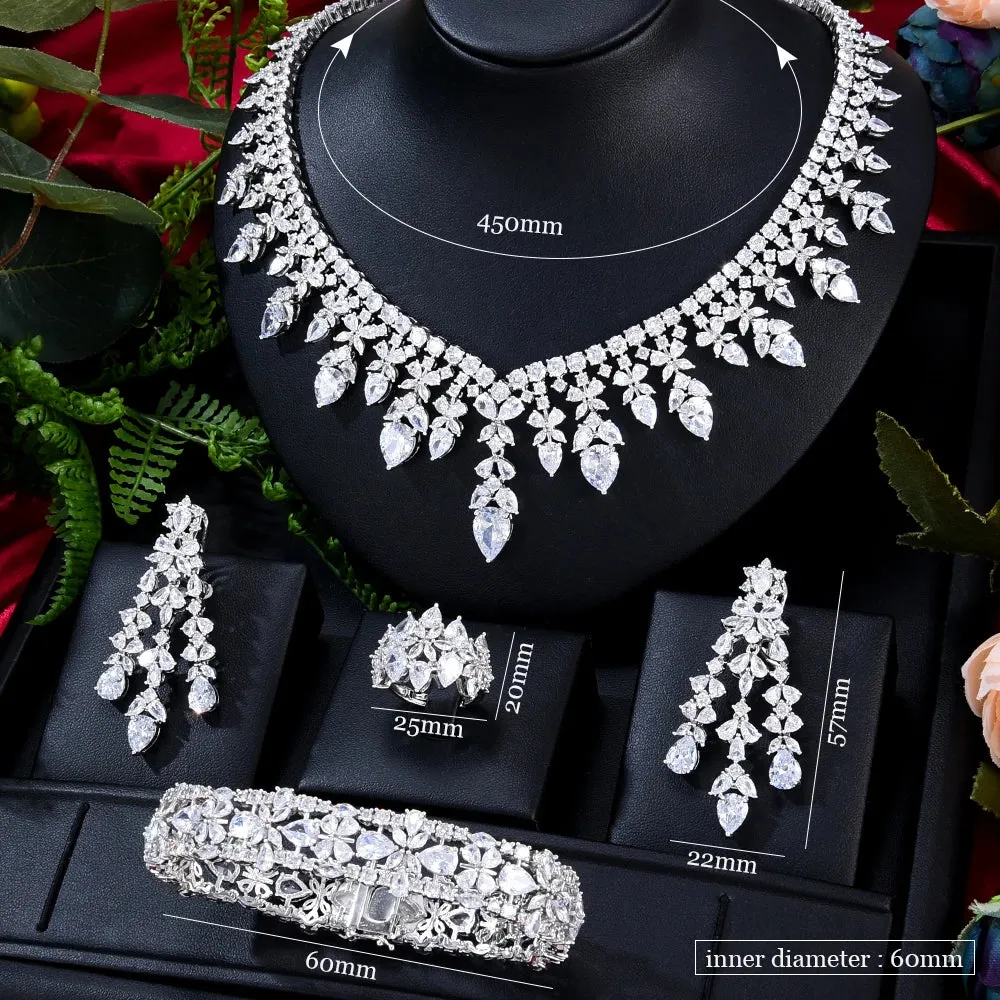 Luxury Turquoise Bridal 4-Piece Set
