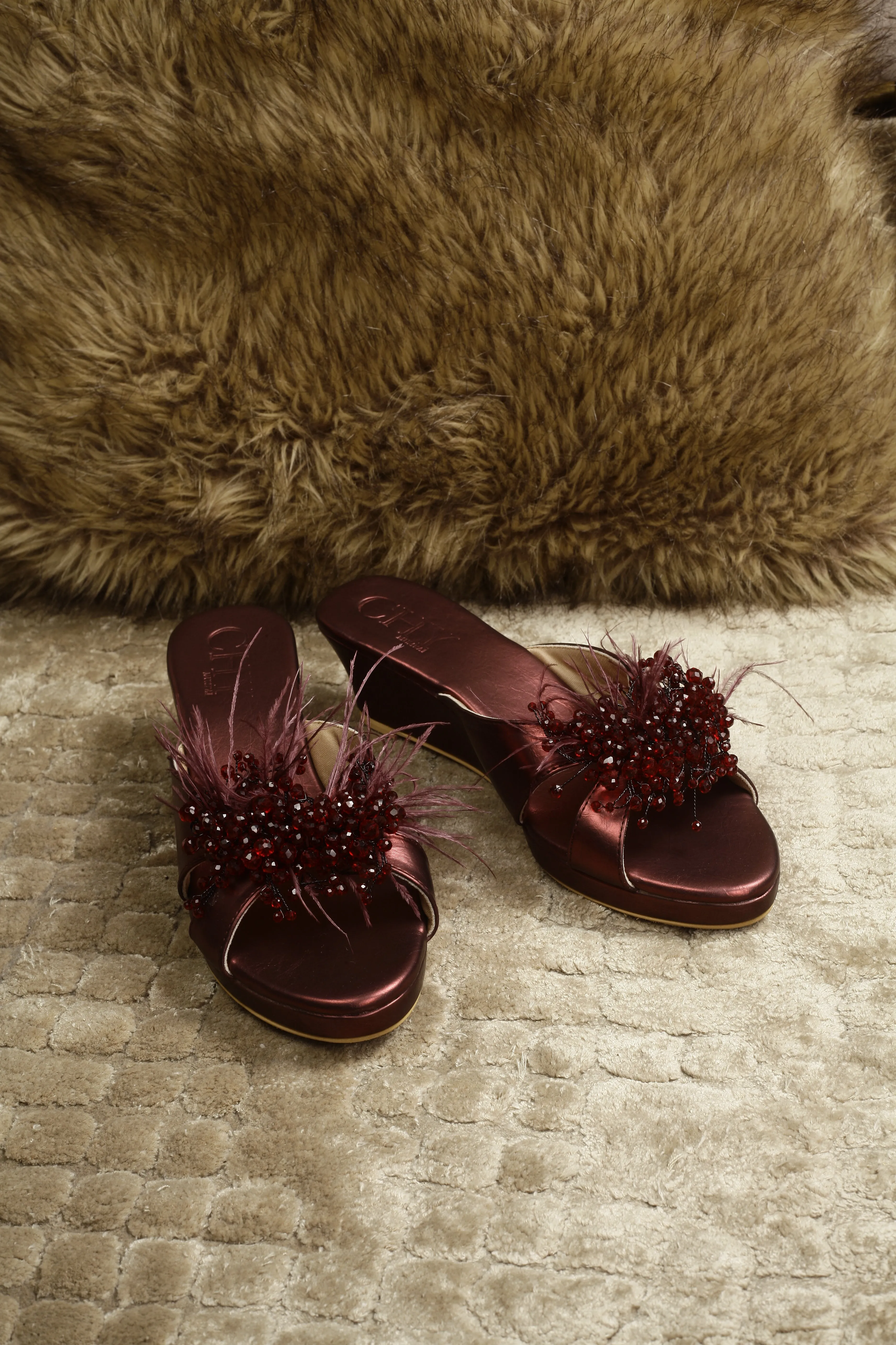 LYLA RUBY RED WEDGES