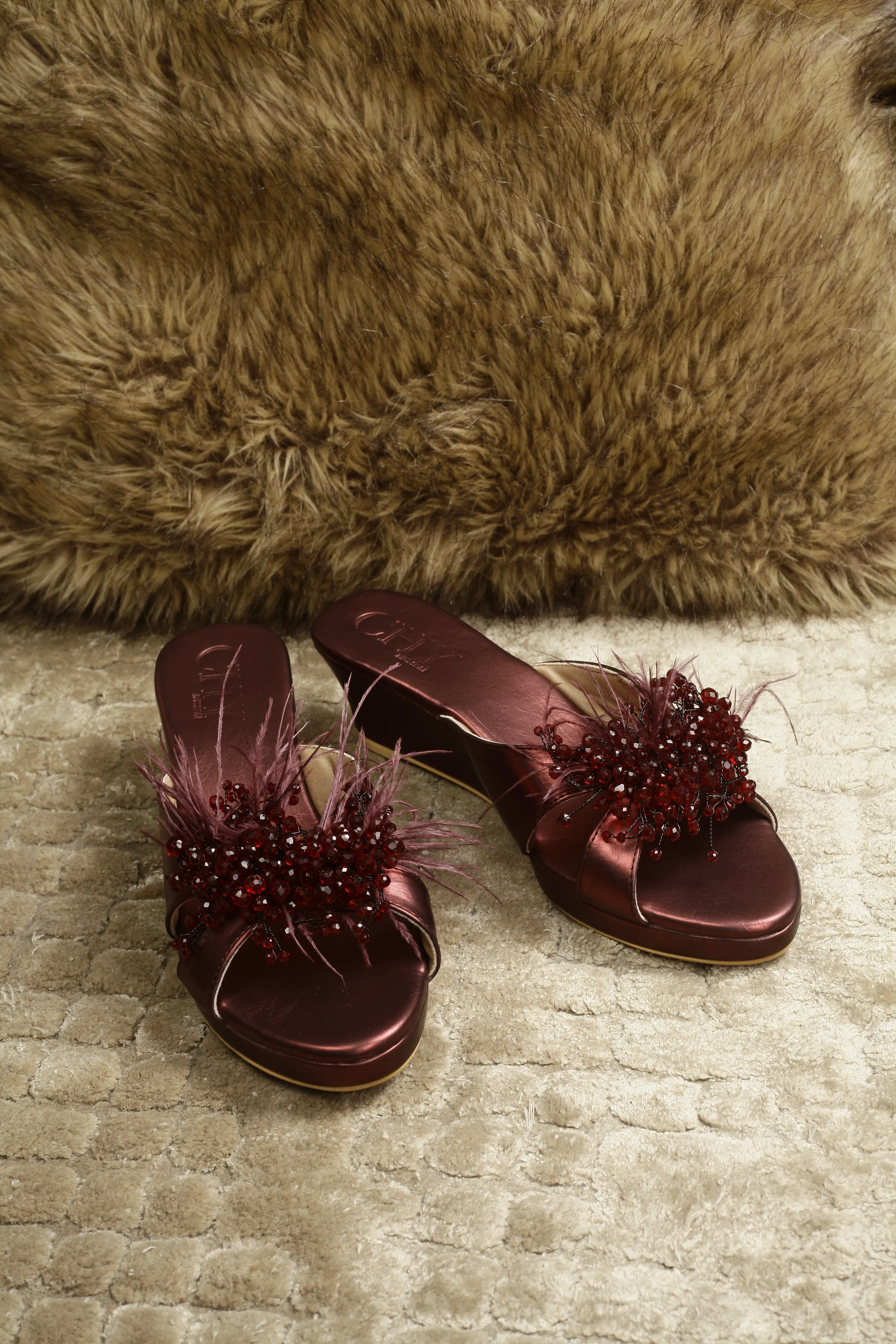 LYLA RUBY RED WEDGES