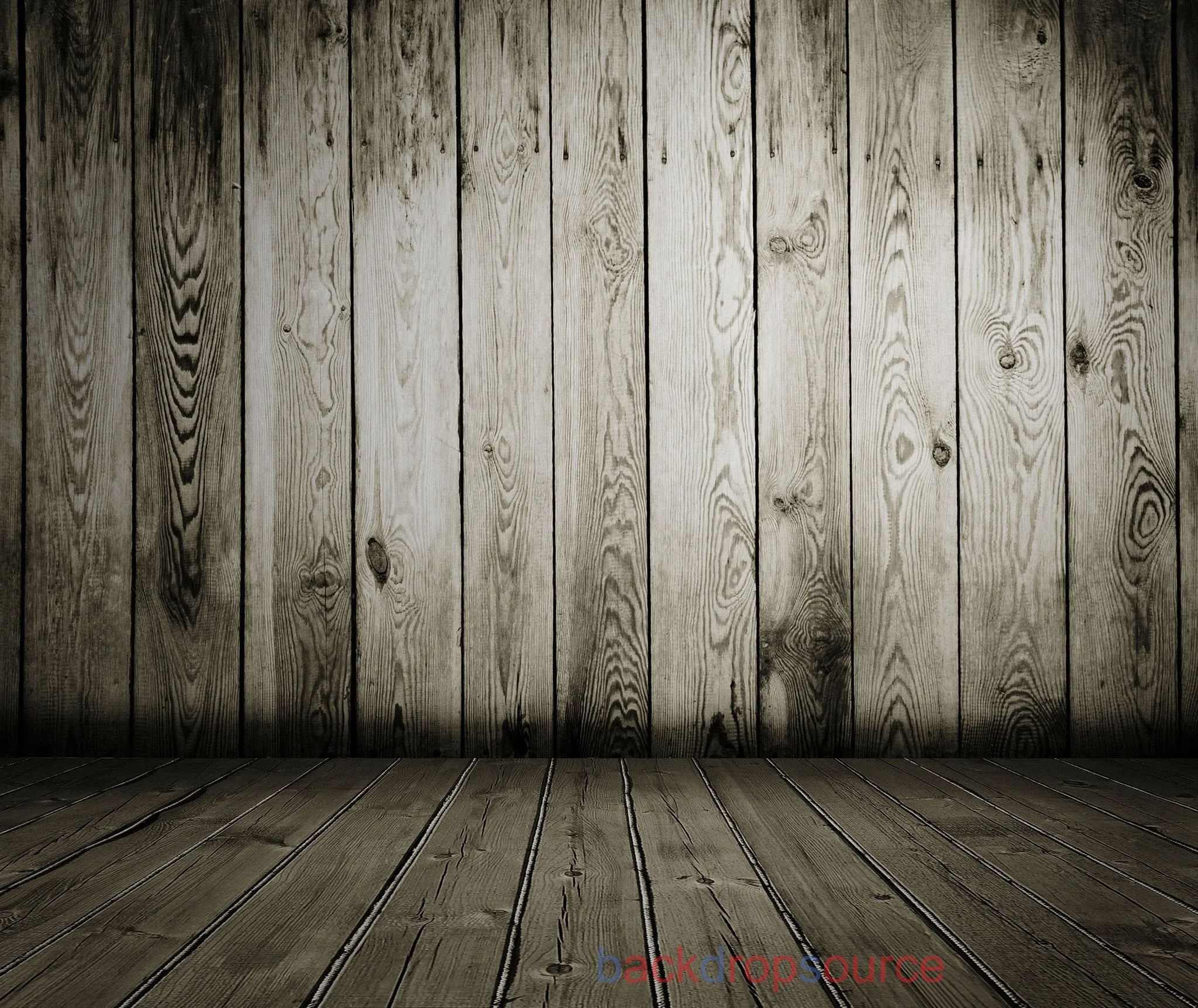 Mahogany Wooden Fence  Backdrop
