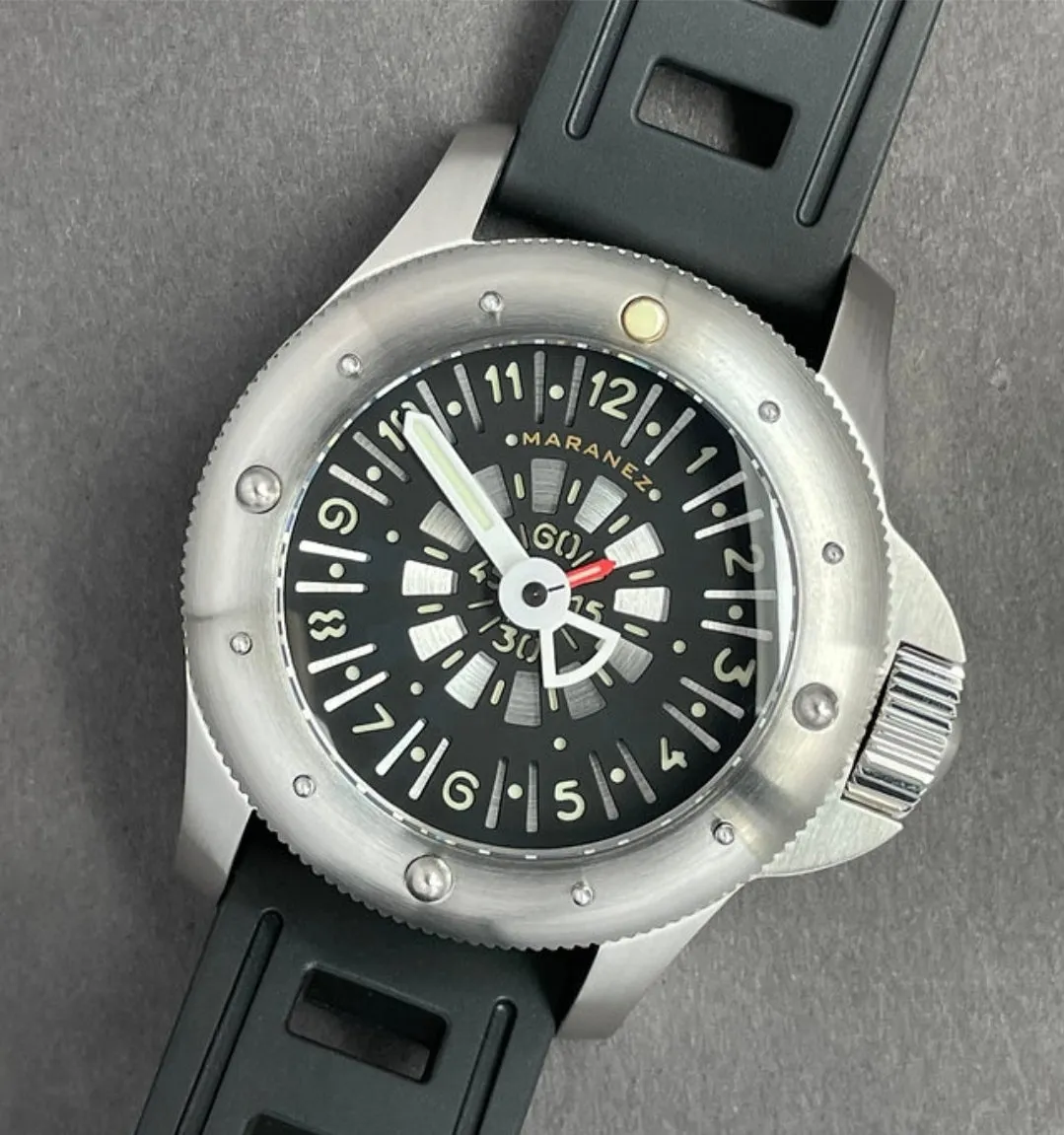 Maranez 42mm Rawai Stainless Steel gauge silver Face Watch