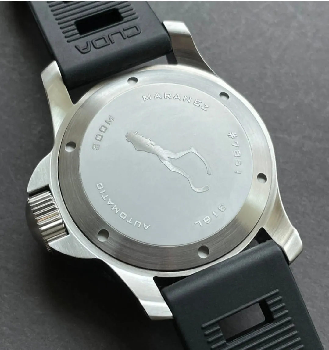 Maranez 42mm Rawai Stainless Steel gauge silver Face Watch