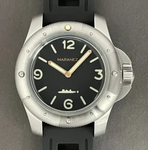 Maranez 49mm Rawai Stainless Steel black Face Watch