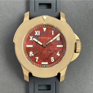 Maranez Bangla 44mm brass breciated jasper stone California