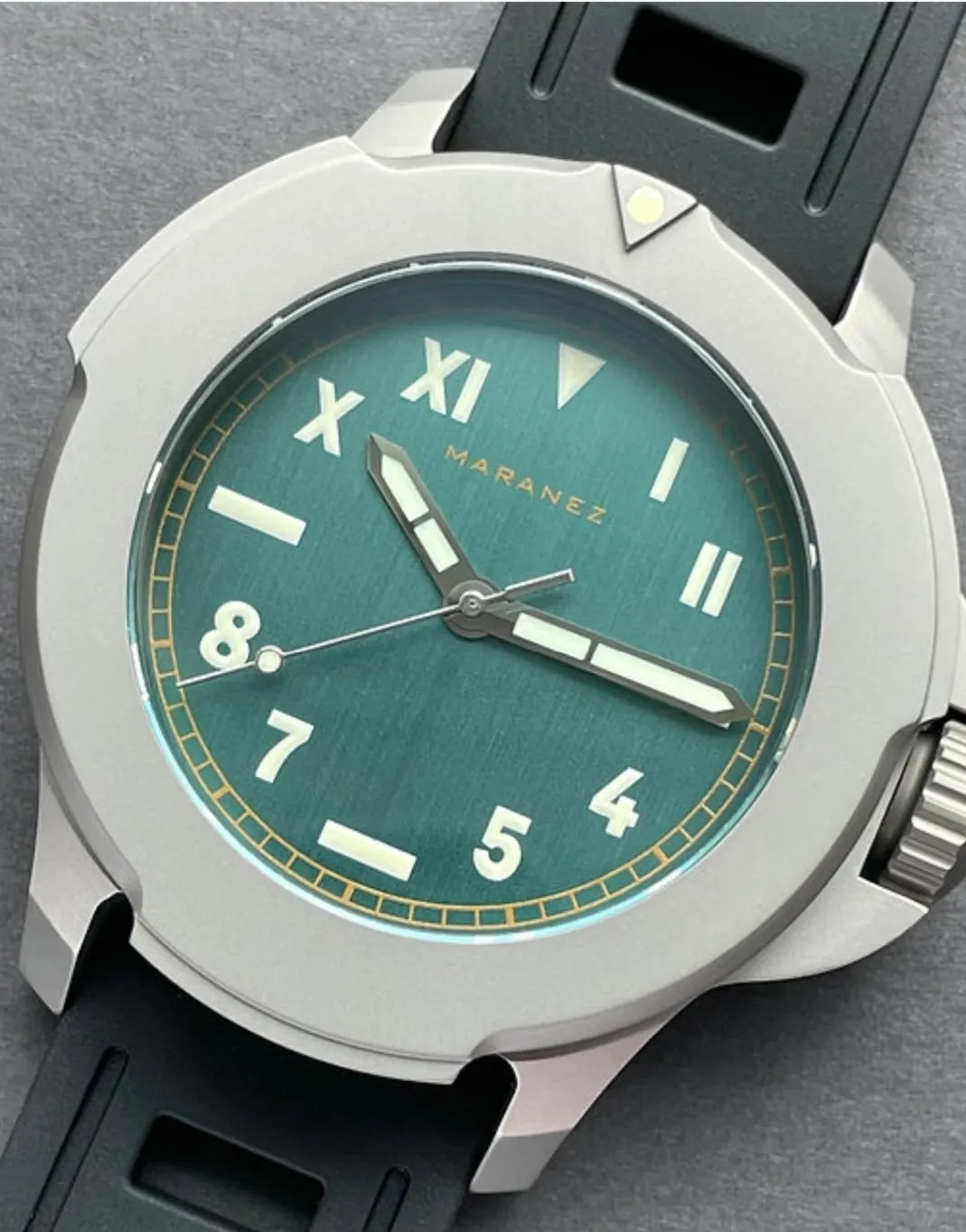 Maranez Bangla 47 titanium automatic watch Green