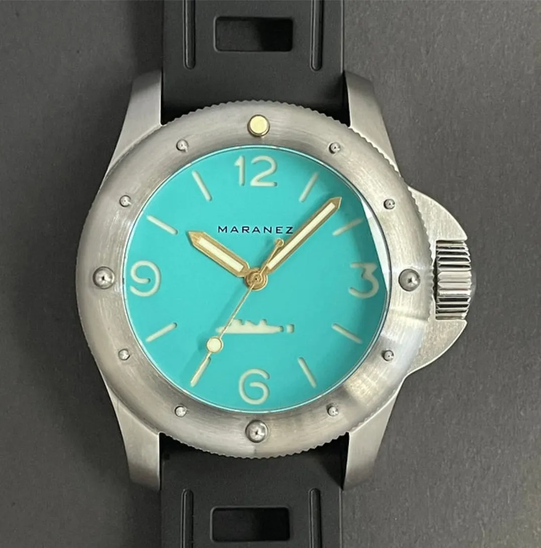 Maranez Rawai 45 Steel Watch Turquise