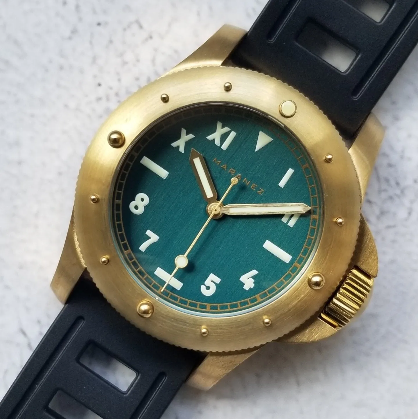 Maranez Rawai Brass Cali dial teal