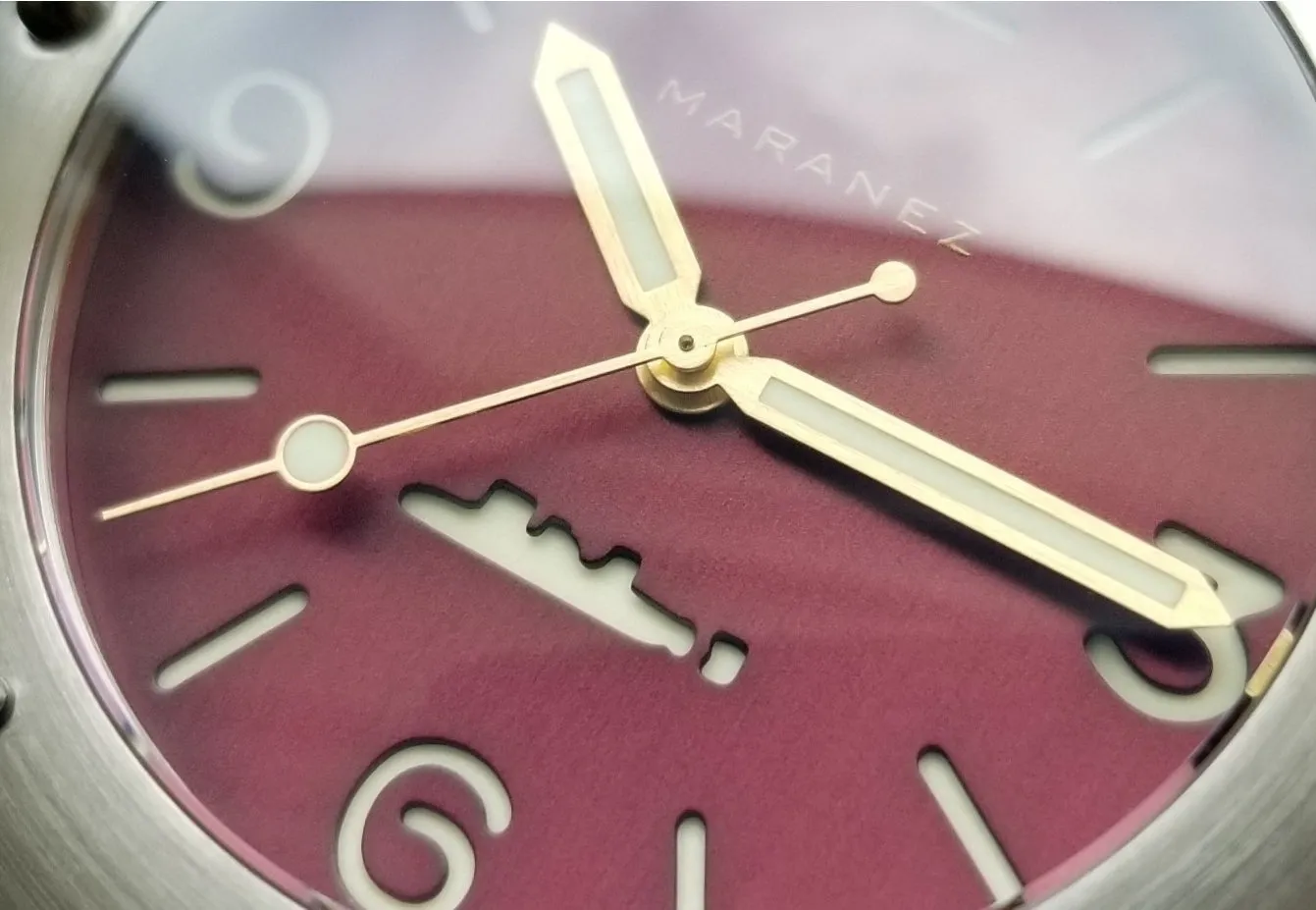 Maranez Rawai Steel Watch Red