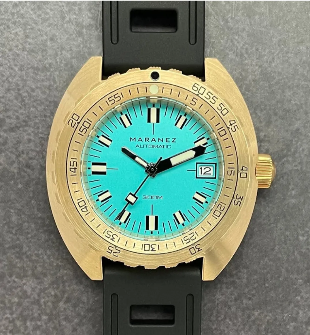 Maranez Samui Brass Watch Turquoise
