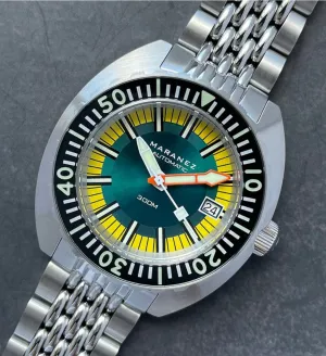 Maranez Samui Steel Automatic Watch Teal Yellow