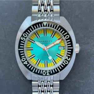 Maranez Samui Steel Automatic Watch Tourqose Yellow