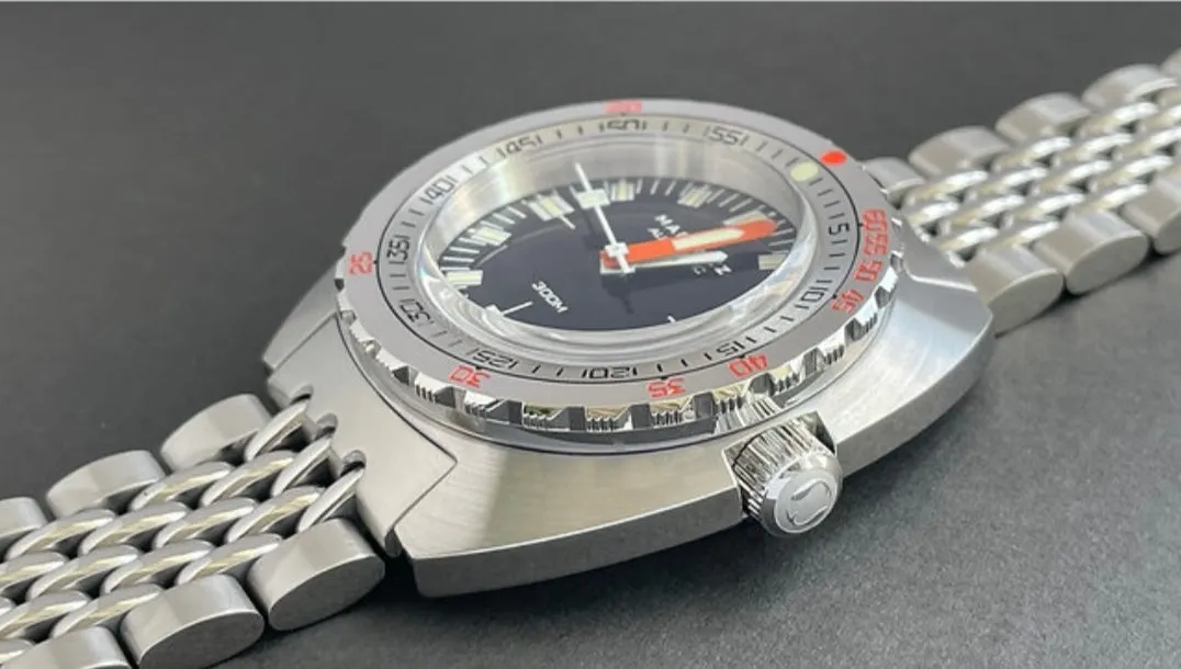 Maranez Samui Vintage Steel Automatic Watch Vintage Black/Orange