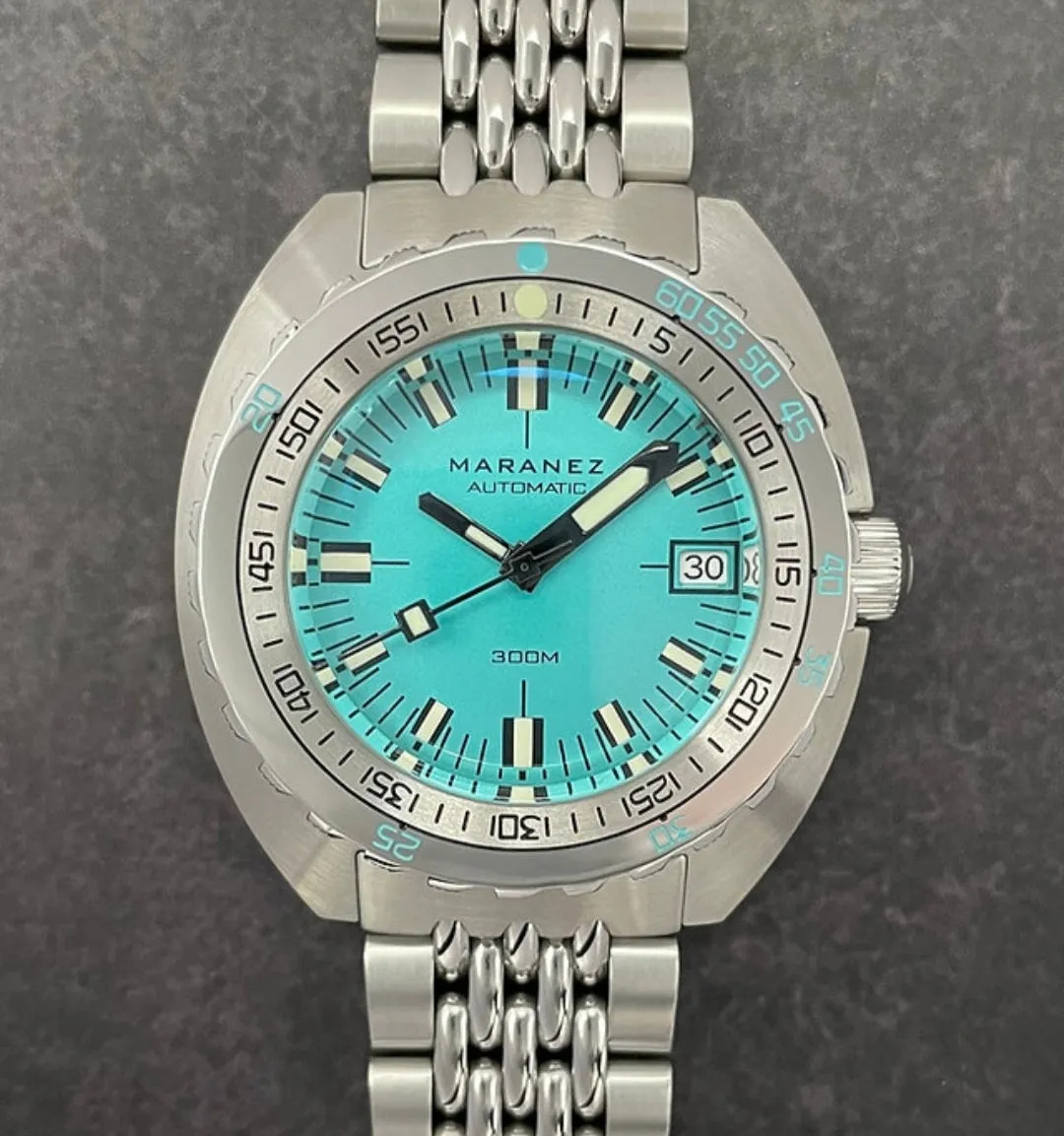 Maranez Vintage Samui Steel Automatic Watch Turquoise