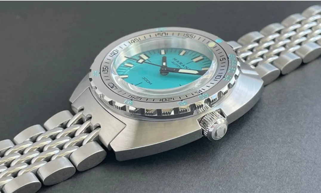 Maranez Vintage Samui Steel Automatic Watch Turquoise