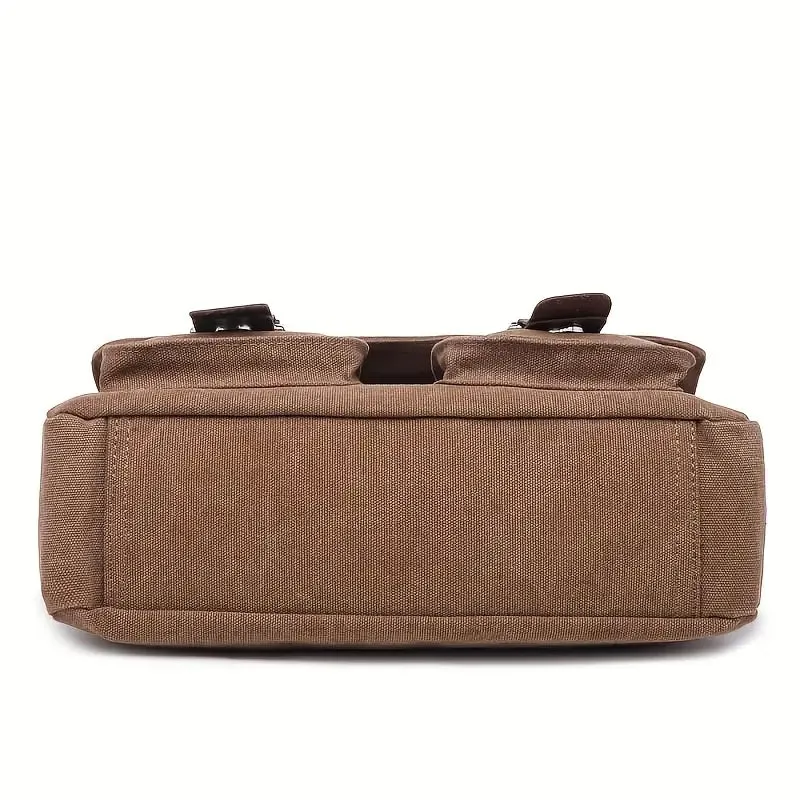 Max | Vintage Canvas Leather Shoulder Bag for Men