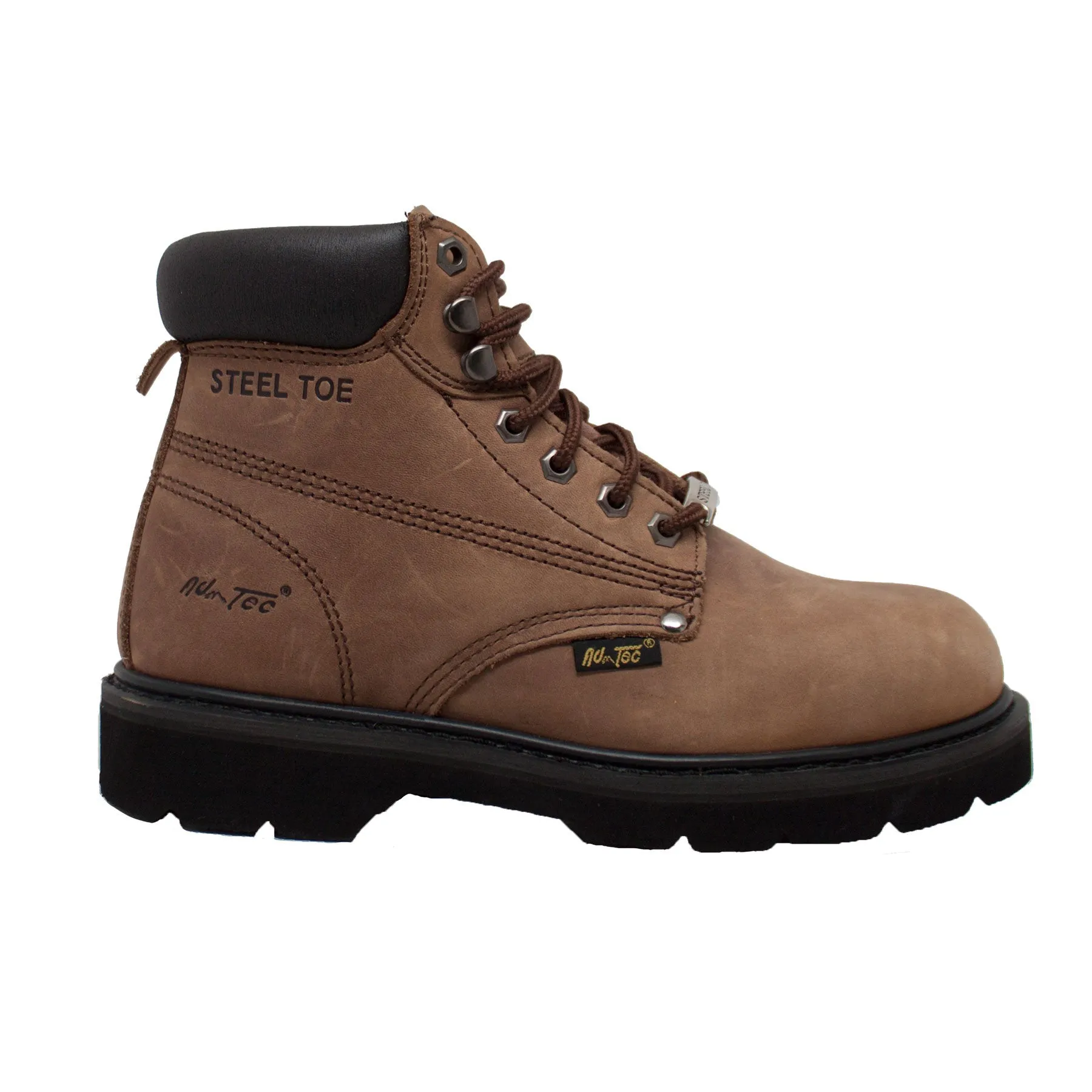 Men's 6" Brown Steel Toe Work Boot - 1981