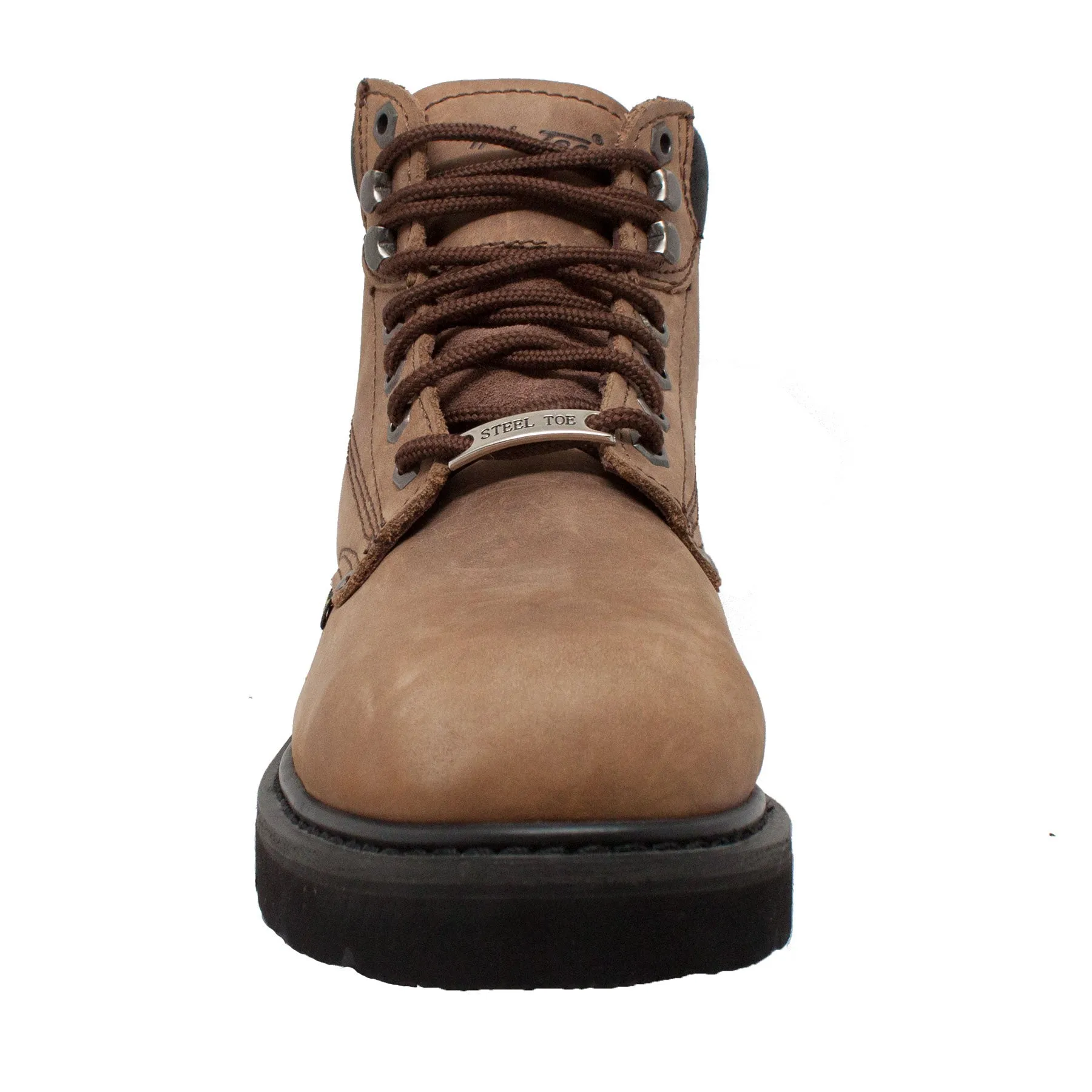 Men's 6" Brown Steel Toe Work Boot - 1981